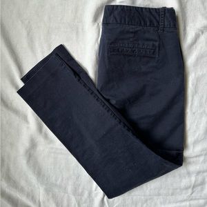 J Crew Frankie Chino Pants - lightly worn - size 6 - navy